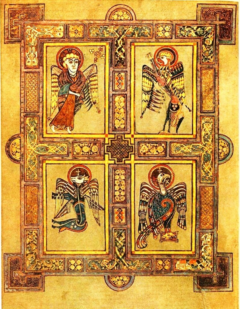 Matthew, Mark, Luke and John in the Book of Kells