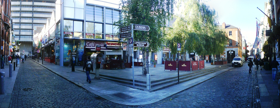 Temple Bar Square in Dublin